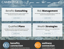 Tablet Screenshot of cambridge-cg.com
